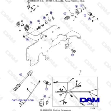 MERCRUISER 3.0L GM181 -...
