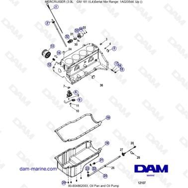 MERCRUISER 3.0L GM181 -...