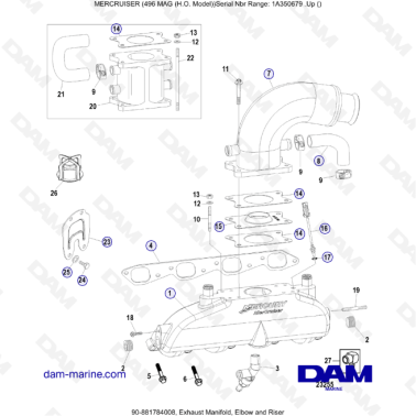 MERCRUISER 8.1L 496 MAG HO...