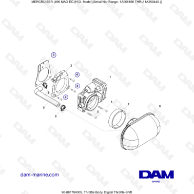 MERCRUISER 8.1L 496 MAG EC...