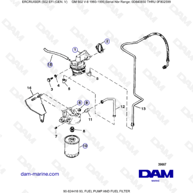 MERCRUISER 502 EFI - Fuel...