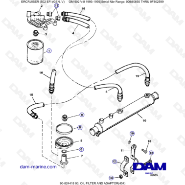 MERCRUISER 502 EFI - Oil...