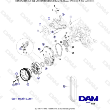 MERCRUISER 6.2L MPI - Tapa...