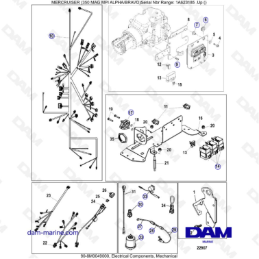 MERCRUISER 350 MAG MPI -...