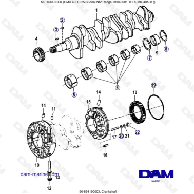 MERCRUISER CMD 4.2 EI 250 - Crankshaft