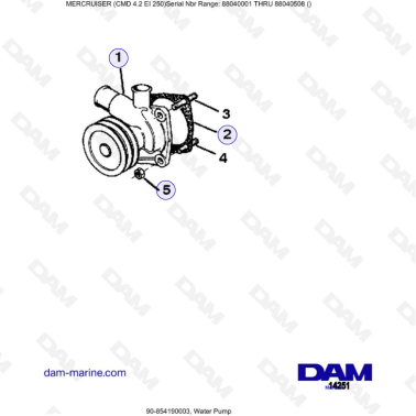 MERCRUISER CMD 4.2 EI 250 -...