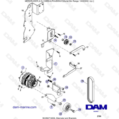 CARBURADOR MERCRUISER 4.3L...
