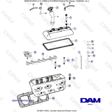 MERCRUISER 4.3L CARB (ALPHA...