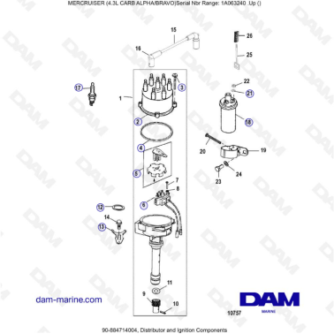 CARBURADOR MERCRUISER 4.3L...