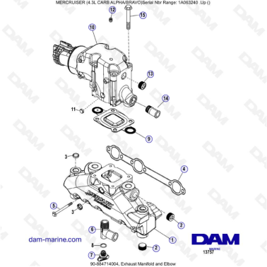 MERCRUISER 4.3L CARB (ALPHA...