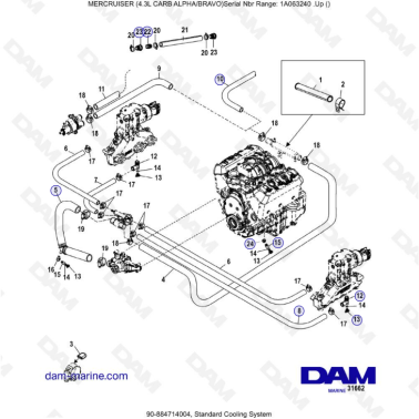 MERCRUISER 4.3L CARB (ALPHA...