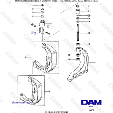 MERCRUISER 3.7LX - Front mount