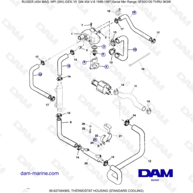 MERCRUISER 454 MAG -...