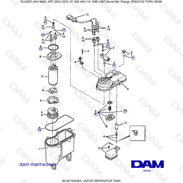 MERCRUISER 454 MAG - Tanque...