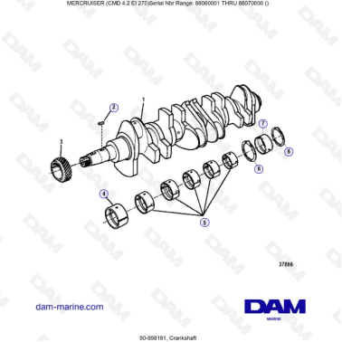 MERCRUISER CMD 4.2 EI 270 - Crankshaft