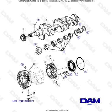 MERCRUISER CMD 4.2 EI 300 - Crankshaft