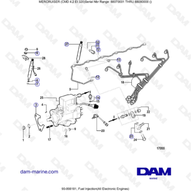MERCRUISER CMD 4.2 EI 320 - Fuel injection (electronic)