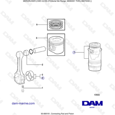 MERCRUISER CMD 4.2 ES 270 -...