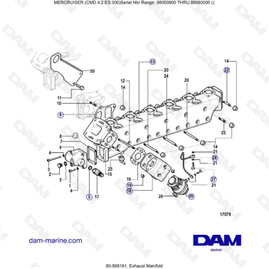 MERCRUISER CMD 4.2 ES 300 -...