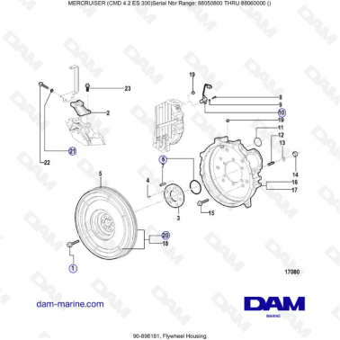 MERCRUISER CMD 4.2 ES 300 - Flywheel housing