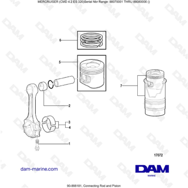 MERCRUISER CMD 4.2 ES 320 -...
