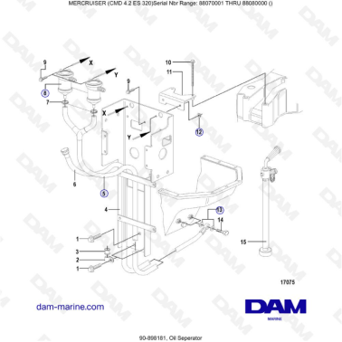 MERCRUISER CMD 4.2 ES 320 - Oil separator