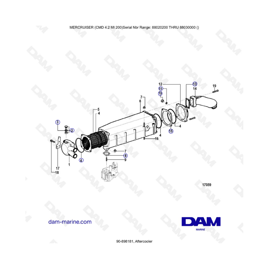 MERCRUISER CMD 4.2 MI 200 - Postenfriador