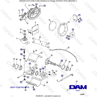MERCRUISER CMD 4.2 MI 230 - Jackshaft components