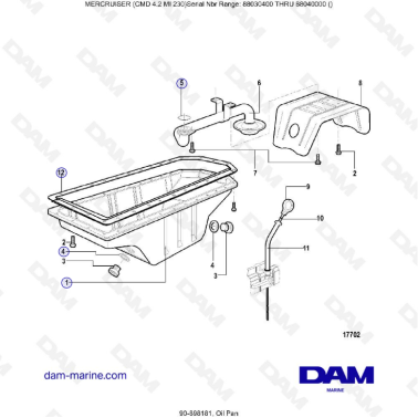 MERCRUISER CMD 4.2 MI 230 -...