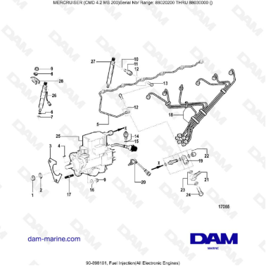 MERCRUISER CMD 4.2 MS 200 - Fuel injection (electronic)