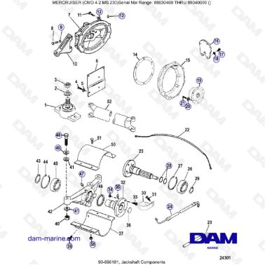 MERCRUISER CMD 4.2 MS 230 - Jackshaft components