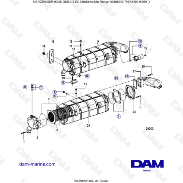 MERCRUISER CMD QSD 4.2 ES 320 - Air cooler