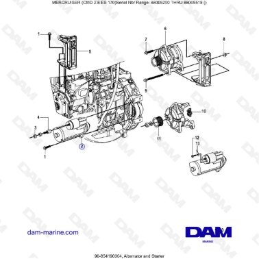 MERCRUISER CMD 2.8 EI 170 -...