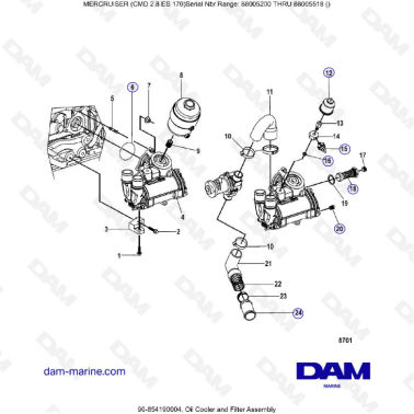 MERCRUISER CMD 2.8 EI 170 -...