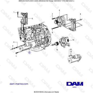 MERCRUISER CMD 2.8 EI 200 -...
