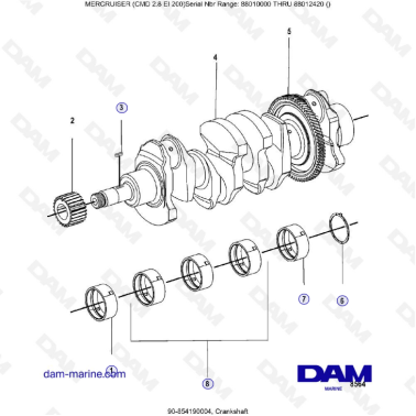 MERCRUISER CMD 2.8 ES 200 - Crankshaft