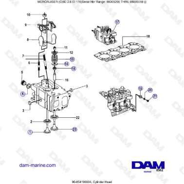MERCRUISER CMD 2.8 ES 170 -...