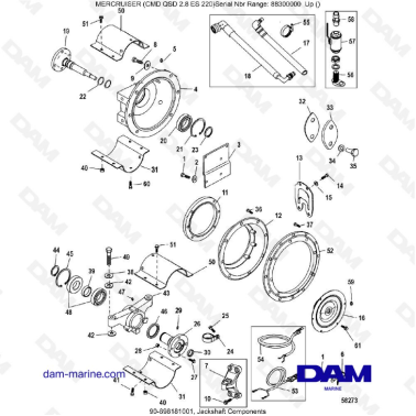 MERCRUISER CMD QSD 2.8 ES 220 - Jackshaft components