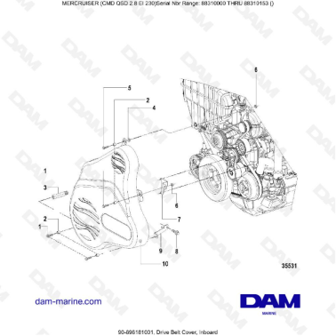MERCRUISER CMD QSD 2.8 EI...