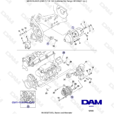 MERCRUISER CMD 1.7L MI 120...