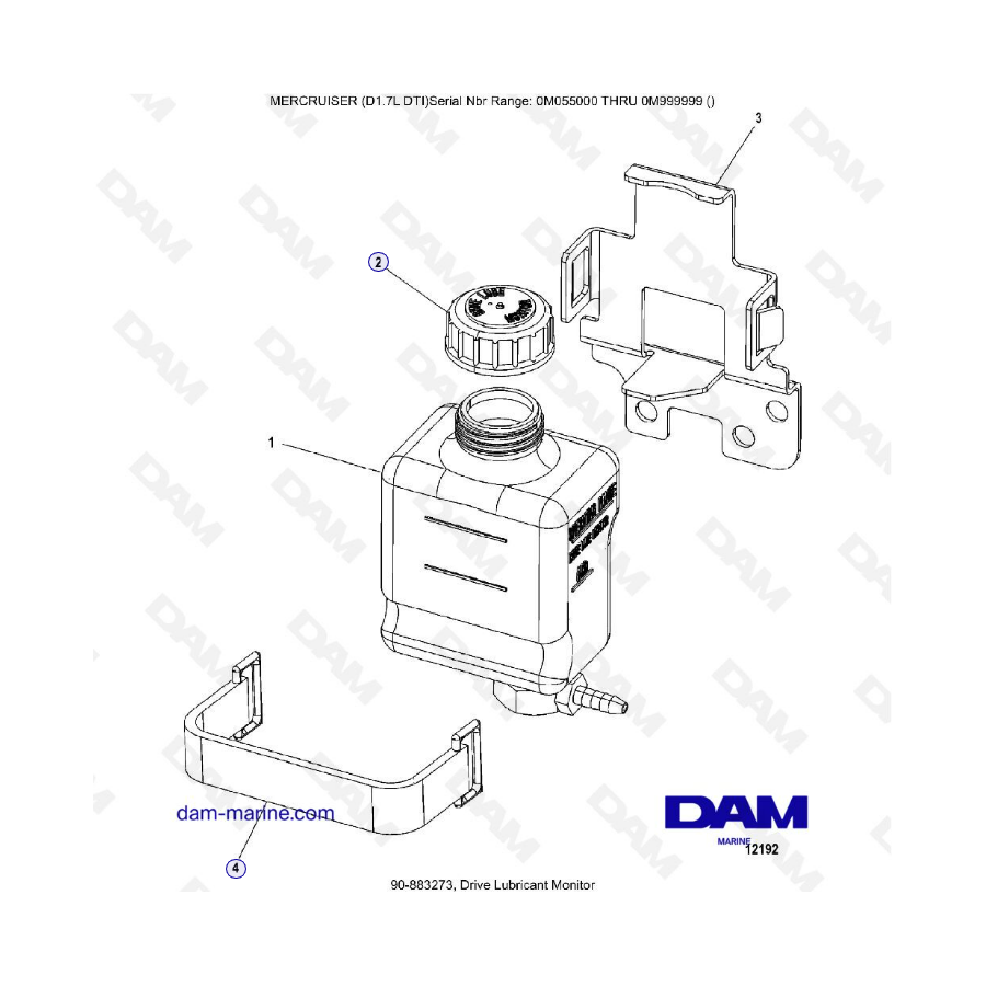 MERCRUISER D1.7L DTI - Drive lubricant monitor