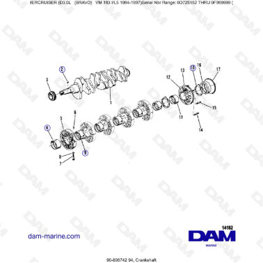 MERCRUISER D3.0L - Crankshaft