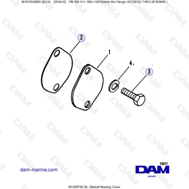 MERCRUISER D3.0L - Gimbal...