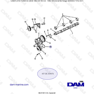 MERCRUISER D183 TURBO AC - Camshaft