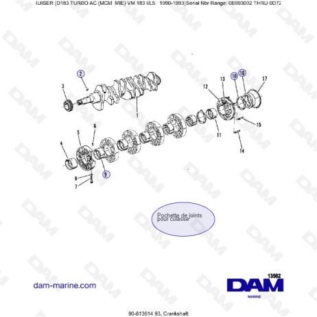 MERCRUISER D183 TURBO AC - Crankshaft