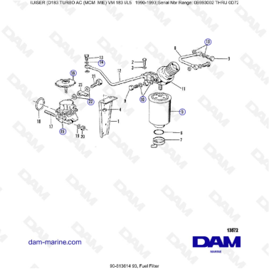 MERCRUISER D183 TURBO AC - Fuel filter