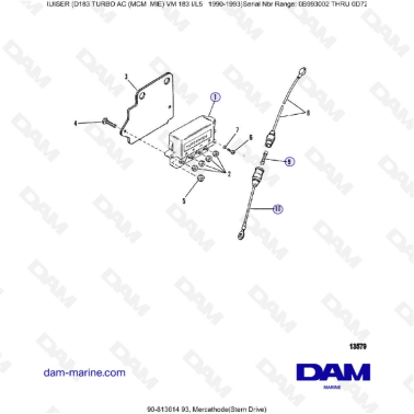 MERCRUISER D183 TURBO AC - Mercathode (Sterndrive)