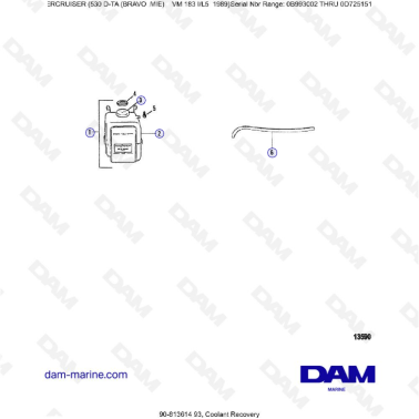 MERCRUISER 530D-TA - Coolant recovery
