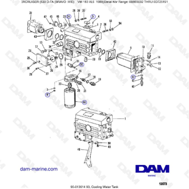 MERCRUISER 530D-TA - Cooling water tank