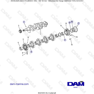 MERCRUISER 530D-TA - Crankshaft